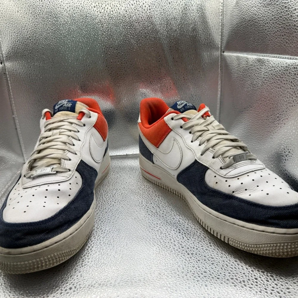 Size 11 Nike Air Force 1 '07 LX 'USA Denim' Red White Blue Mens Shoes DJ5174-100